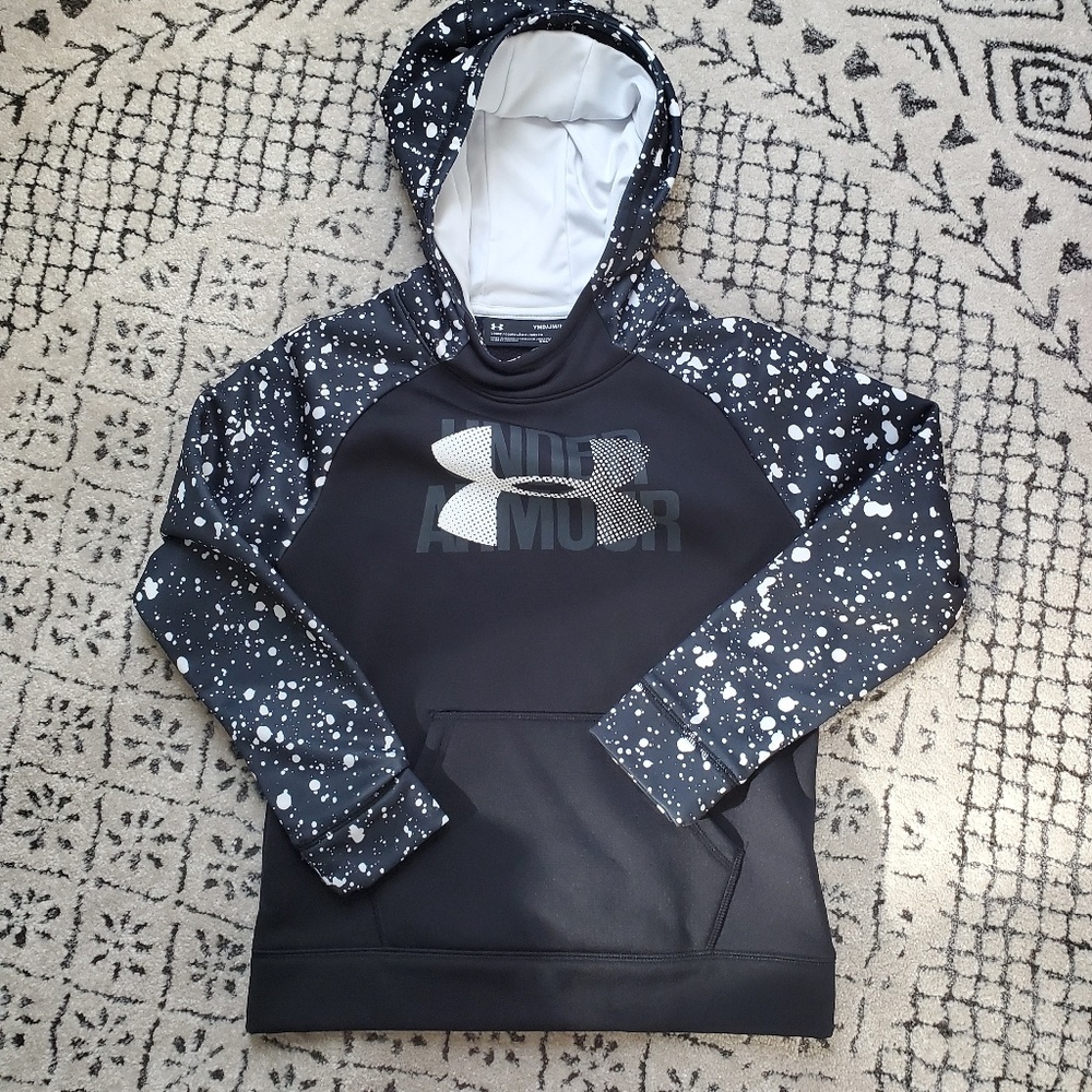 Under Armour girls youth hooded hoodie YMD 10 12 M